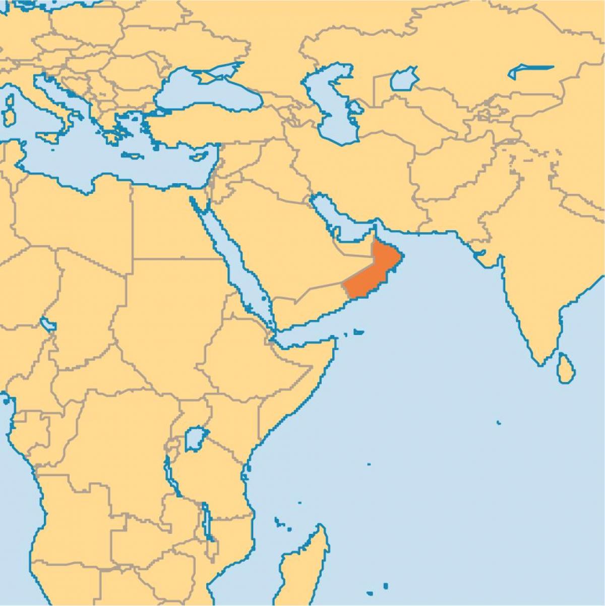 Oman kart dünyanın xəritəsi